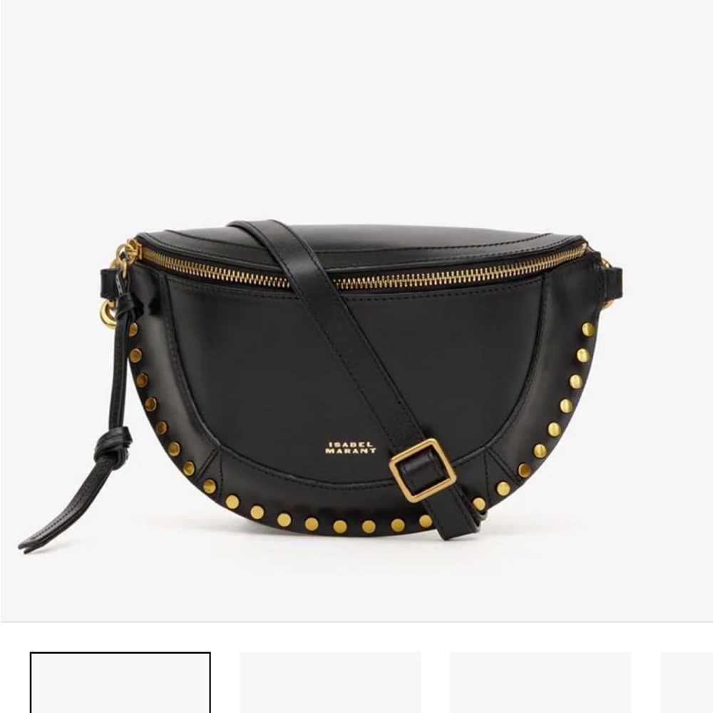 Isabel Marant Skano Belt Bag with Gold Studs - Picture 8 of 9